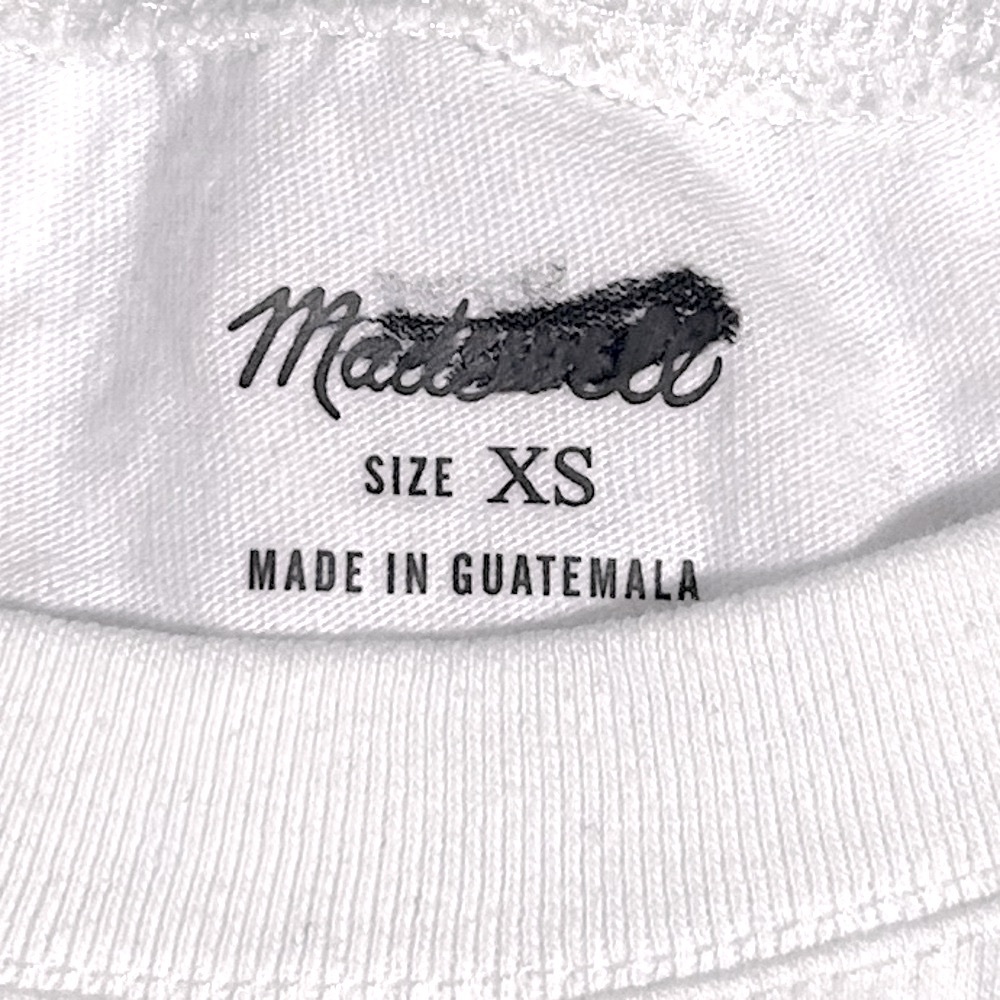 NEW Madewell Northside Vintage Tee Size XS White - Picture 8 of 9